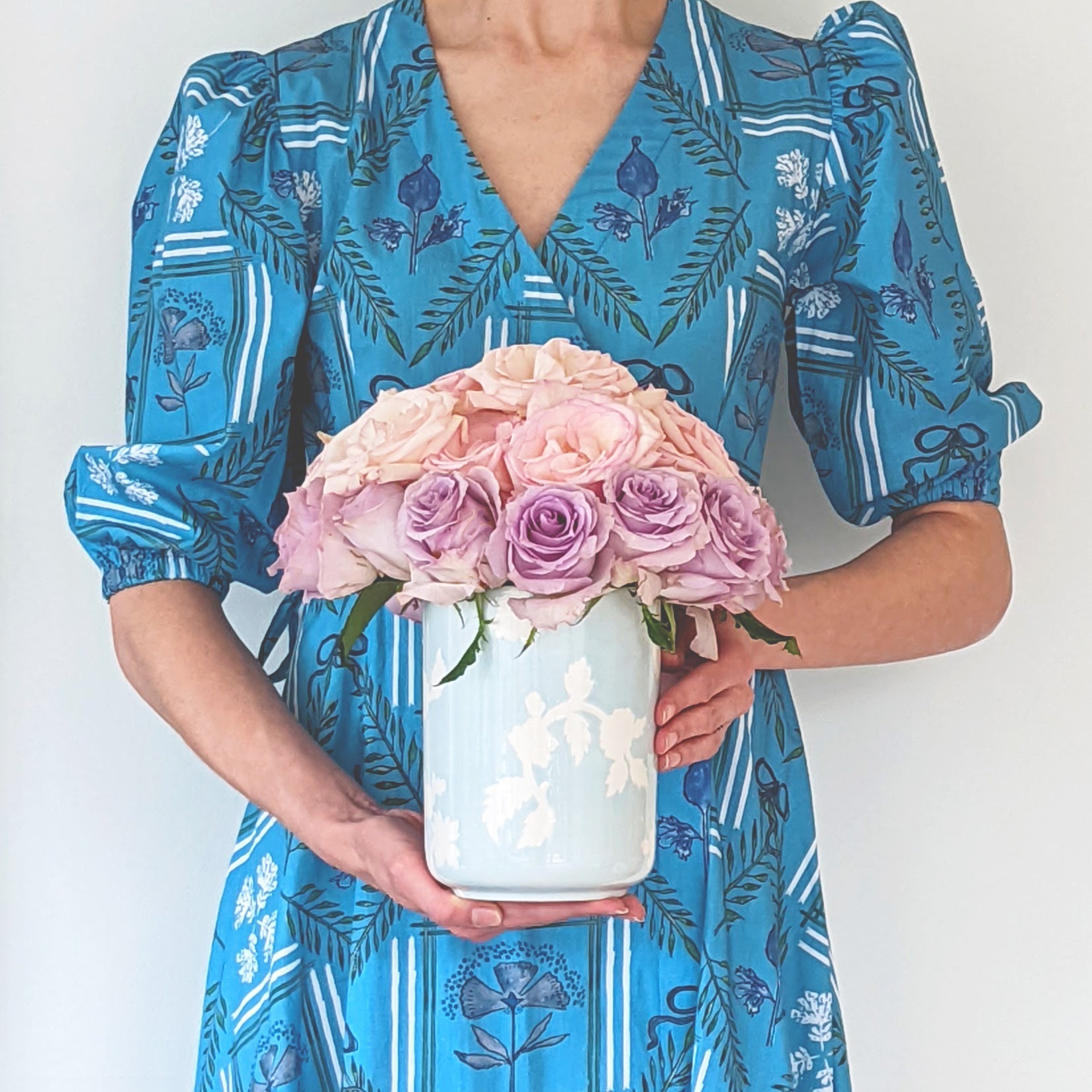 Chinoiserie Dreams Large Vase/ Utensil Holder - Aware House