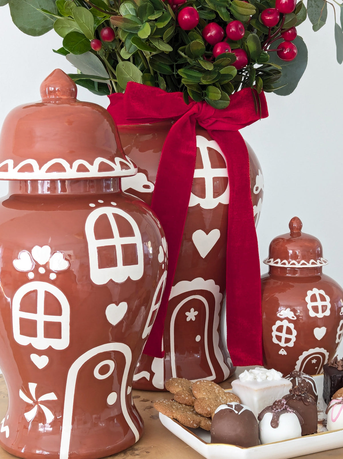 Gingerbread House Ginger Jars-2