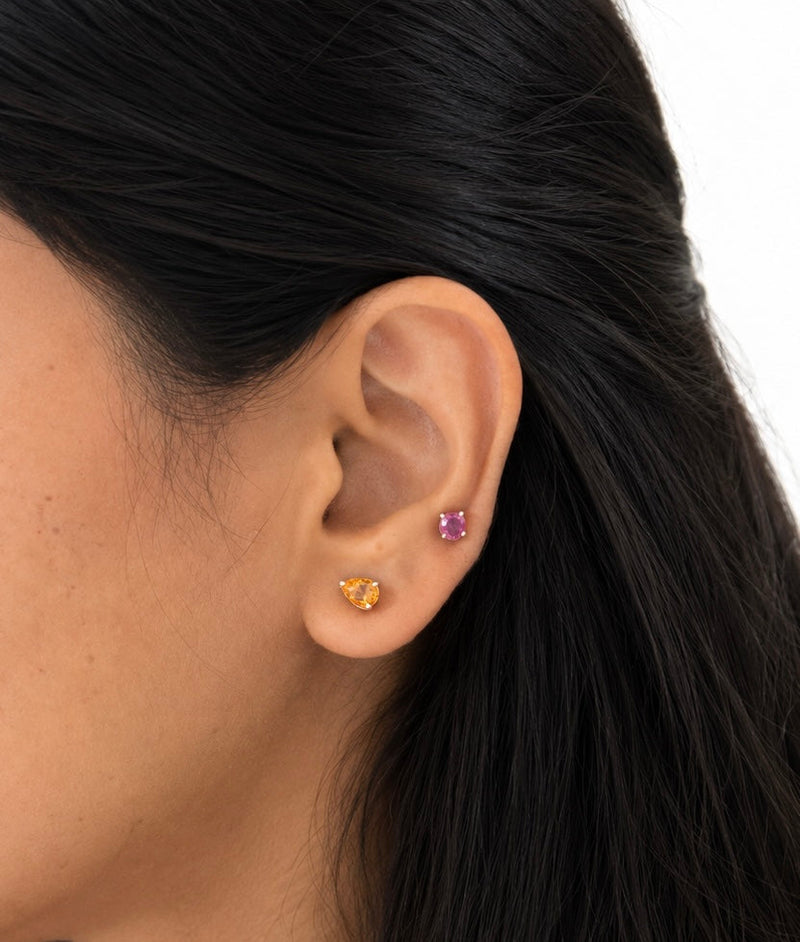 Teardrop Stud Earrings-zoom-