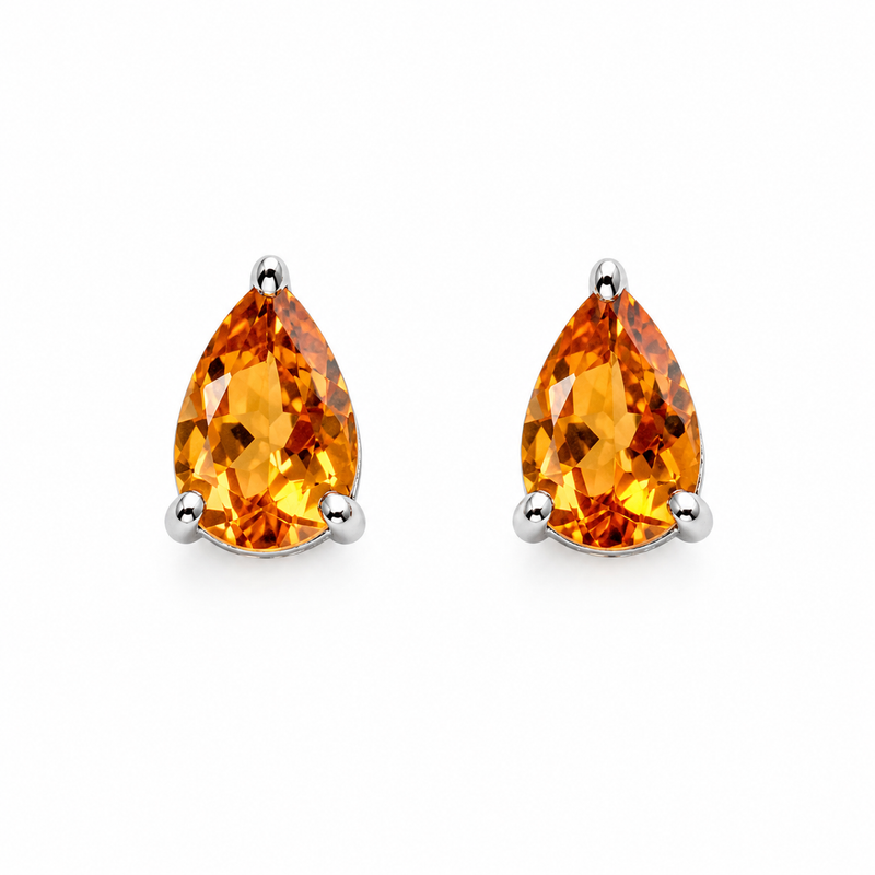 Teardrop Stud Earrings-zoom-