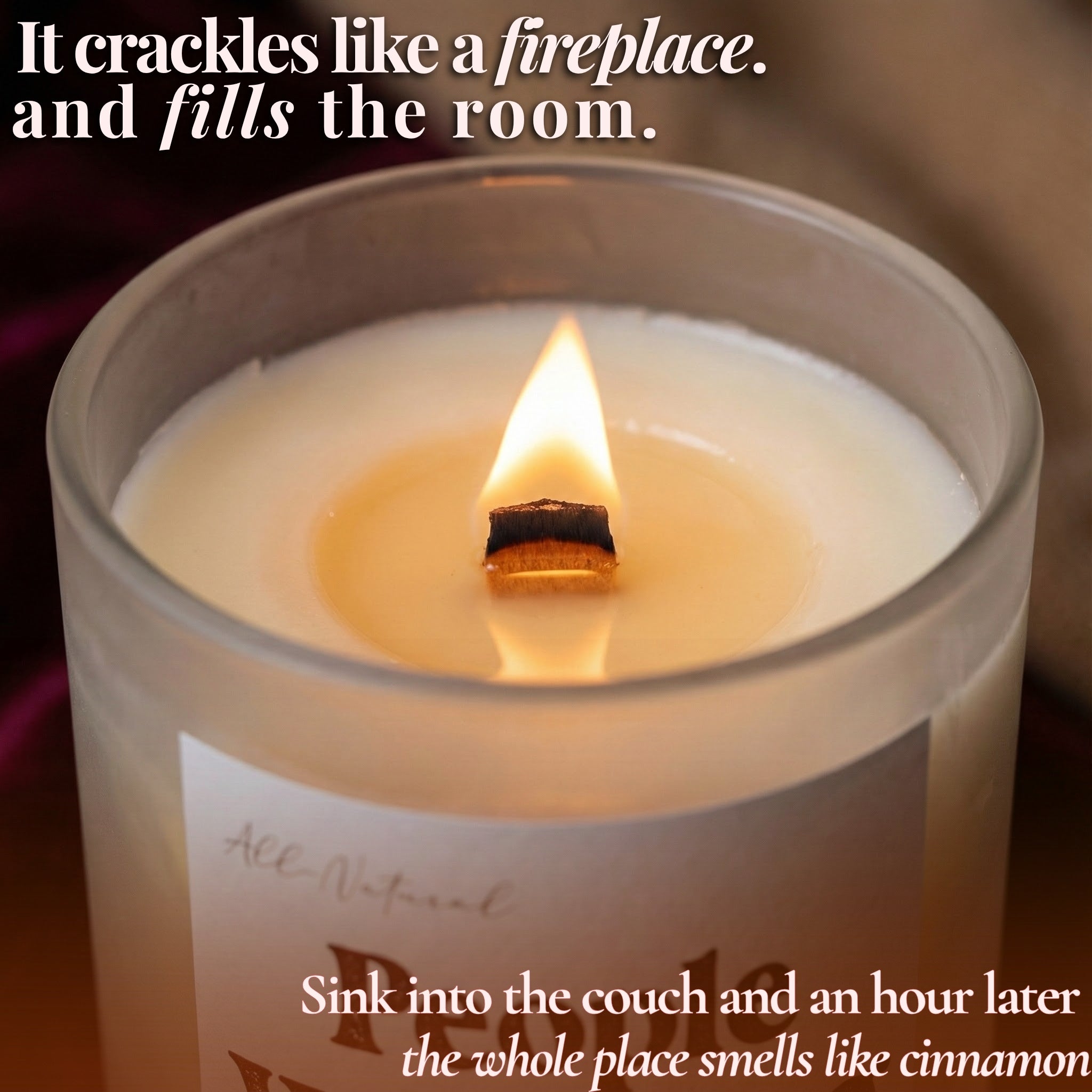 People Watching Beeswax Candle-zoom-4
