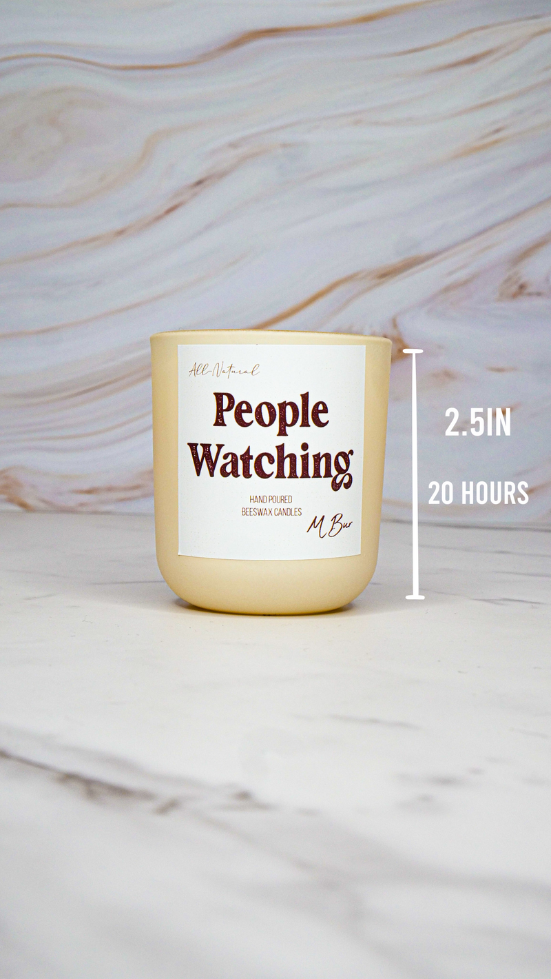 People Watching Beeswax Candle-zoom-