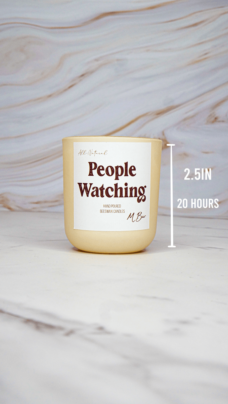 People Watching Beeswax Candle-zoom-