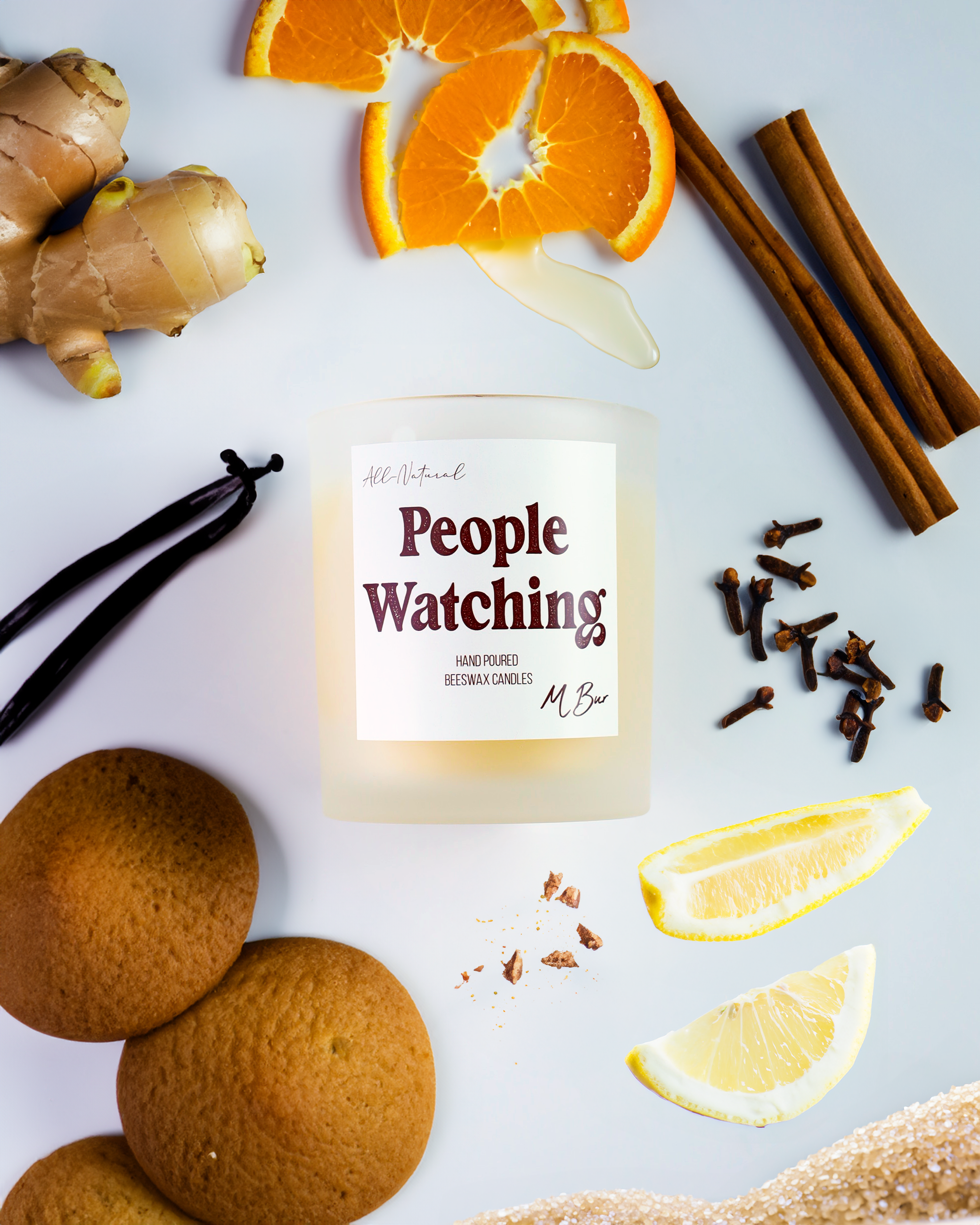 People Watching Beeswax Candle-zoom-22