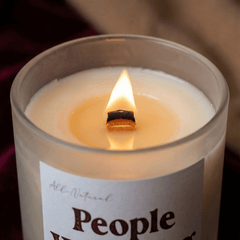People Watching Beeswax Candle - Aware House - MBur Candle Co. -