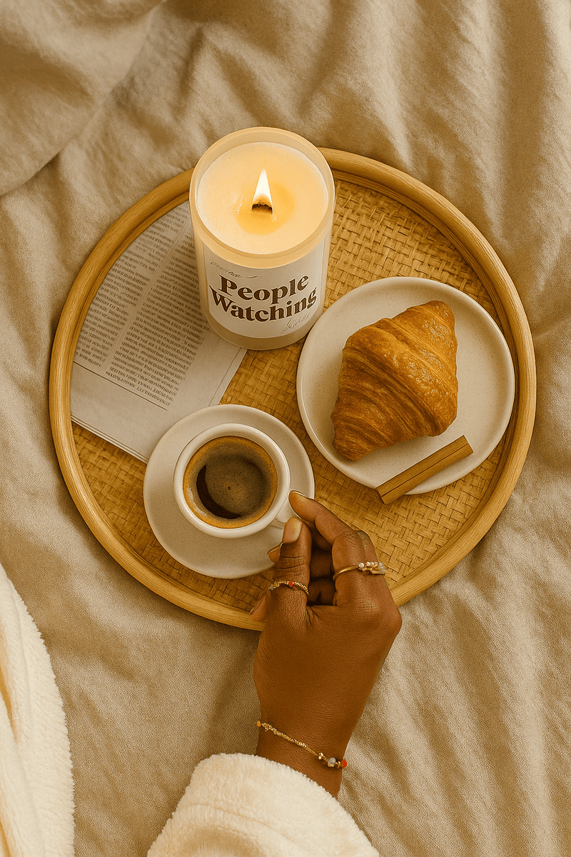 People Watching Beeswax Candle-zoom-