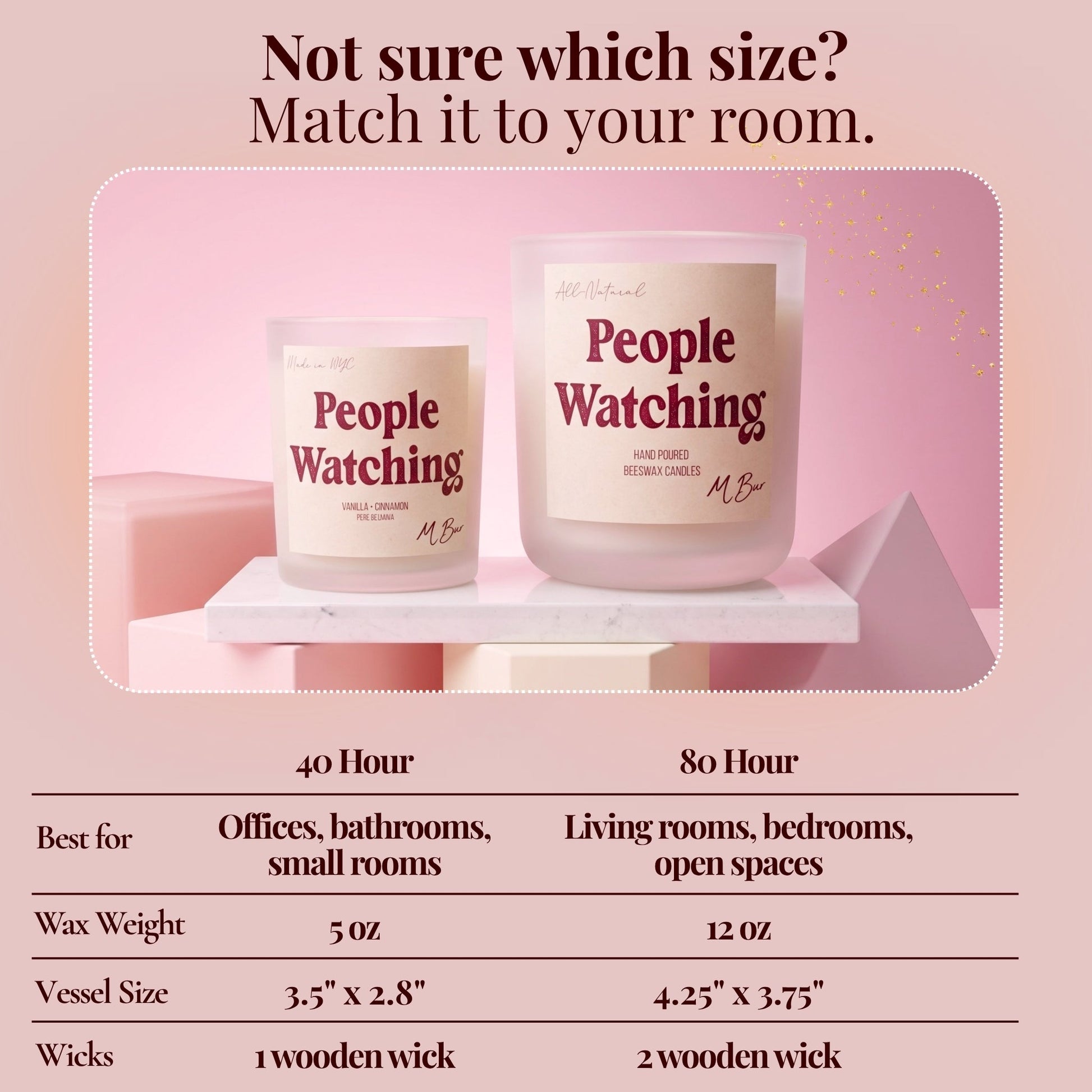 People Watching Beeswax Candle-6