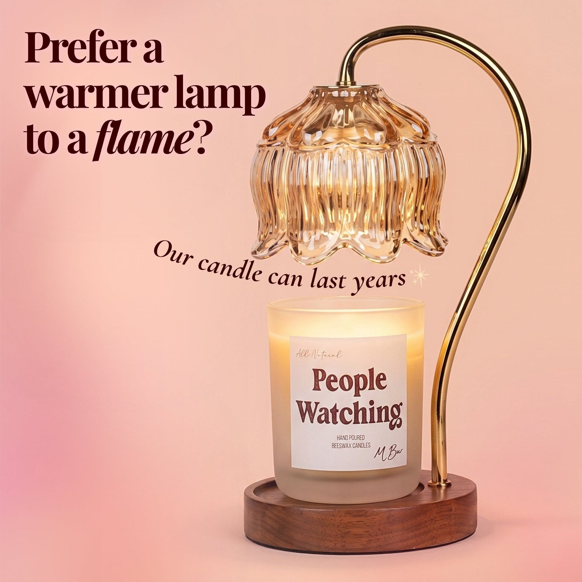 People Watching Beeswax Candle-8