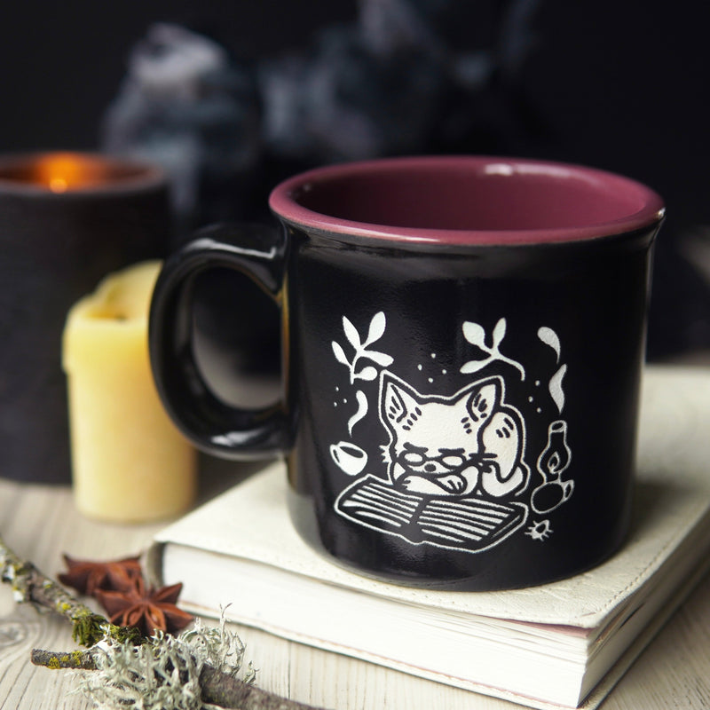 Book Cat Camp Mug-zoom-