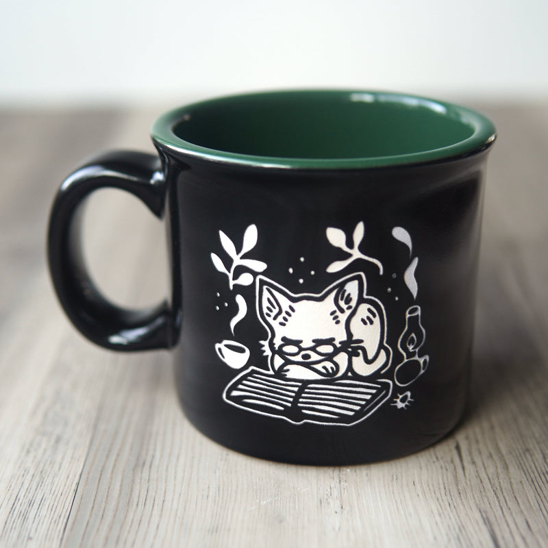 Book Cat Camp Mug-zoom-