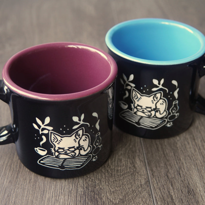 Book Cat Camp Mug-zoom-