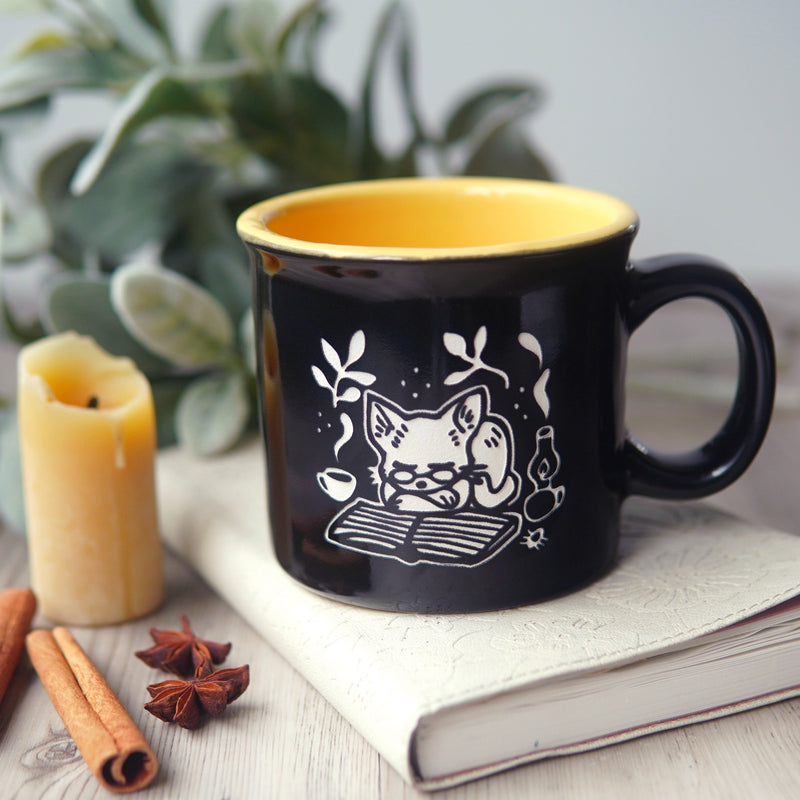 Book Cat Camp Mug-zoom-