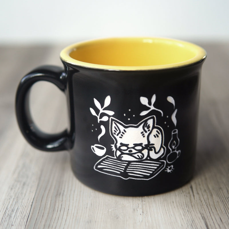 Book Cat Camp Mug-zoom-