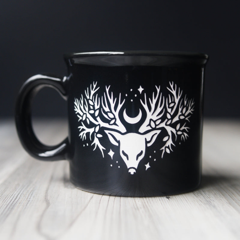 Deer Tree Camp Mug | Forest Goddess-zoom-