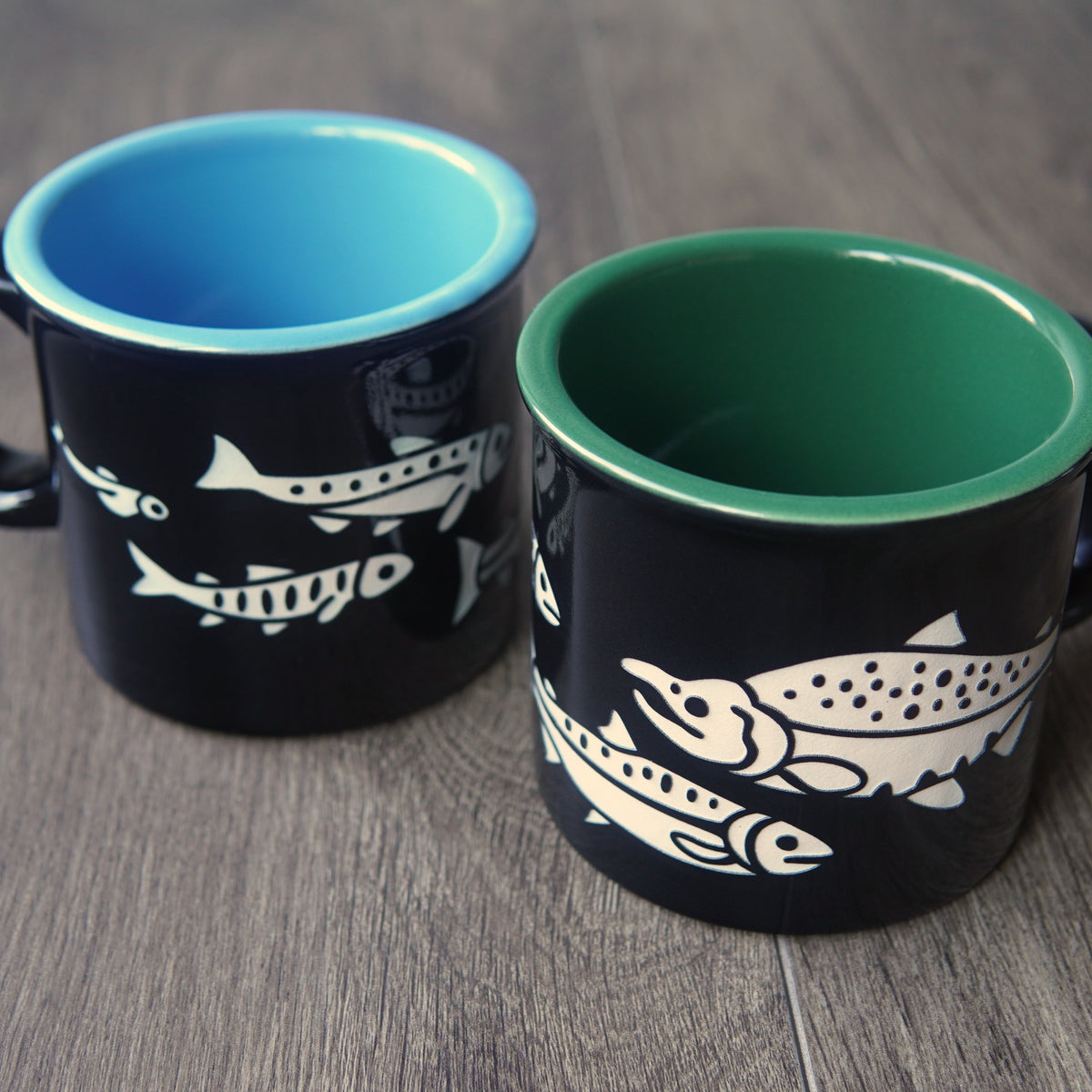 Salmon Fish Camp Mug-12