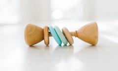 Color Block Classic Baby Rattle - Aware House
