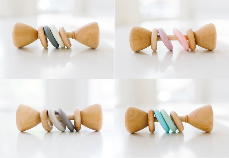 Color Block Classic Baby Rattle-zoom-
