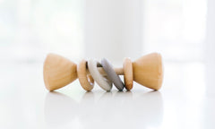 Color Block Classic Baby Rattle - Aware House