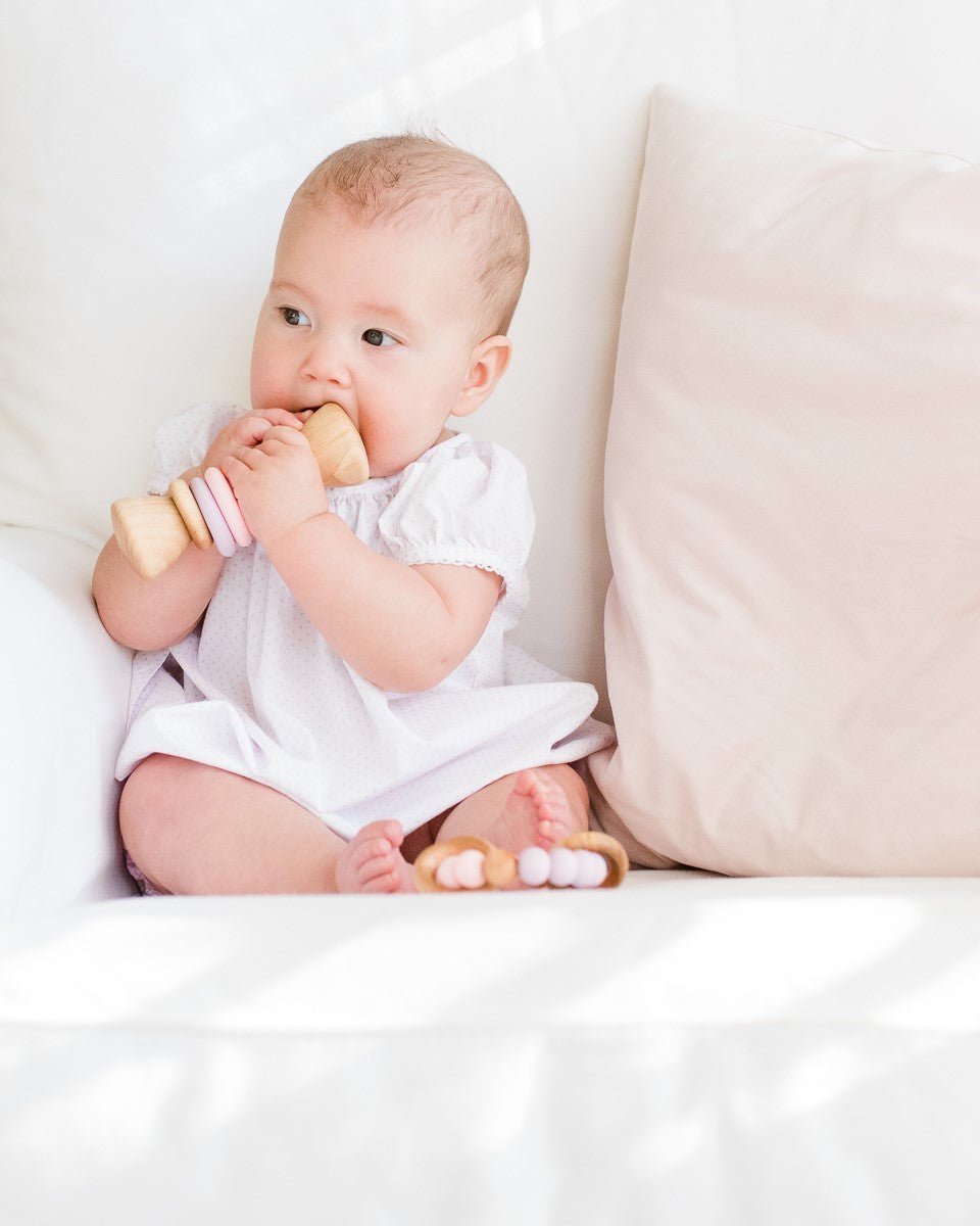 Color Block Classic Baby Rattle - Aware House