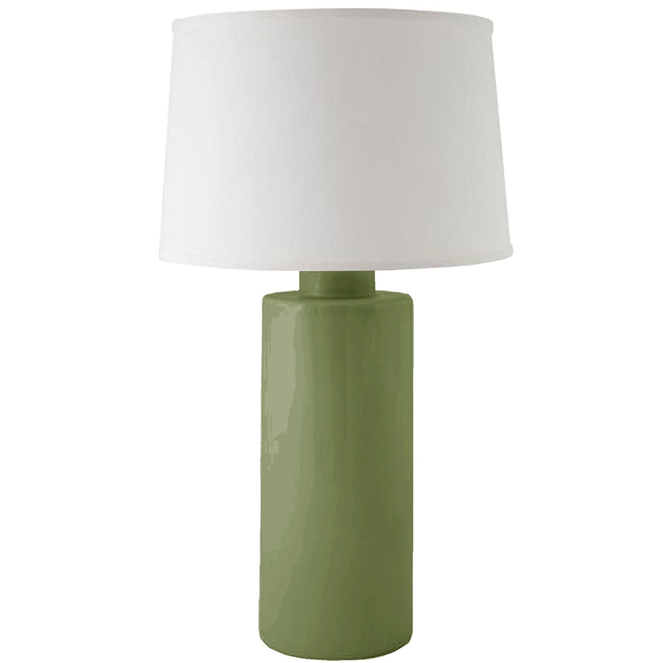 Moss Green Solid Column Lamp - Aware House - Ruby Clay Company - 