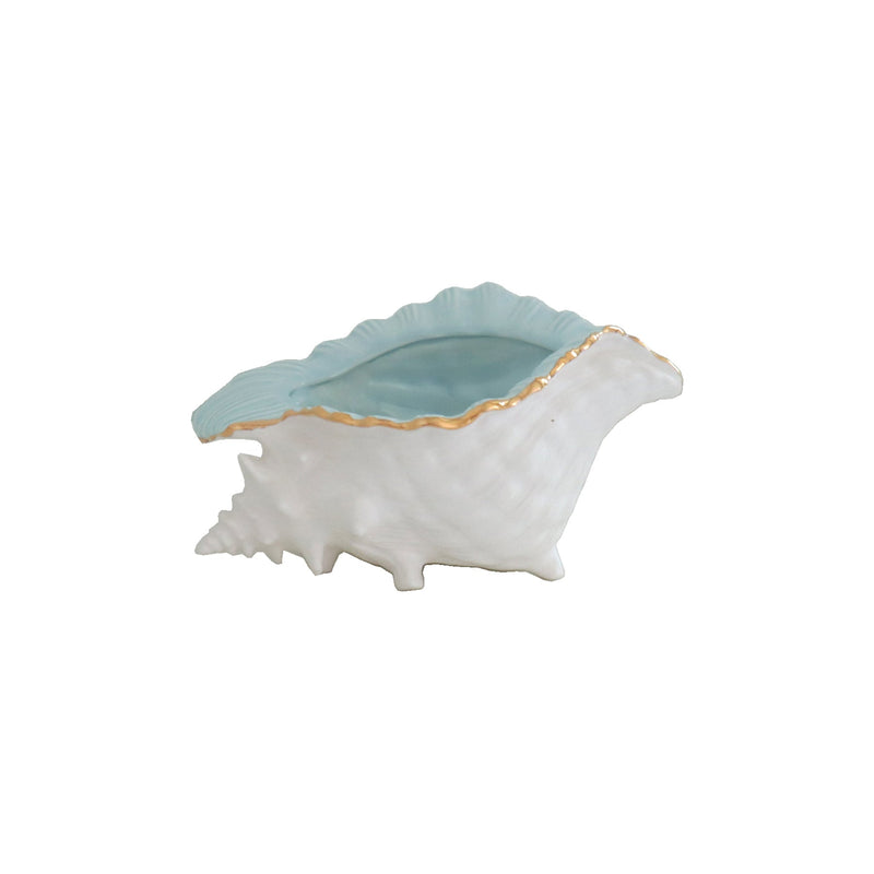 Conch Bowl with 22K Gold Accent-zoom-