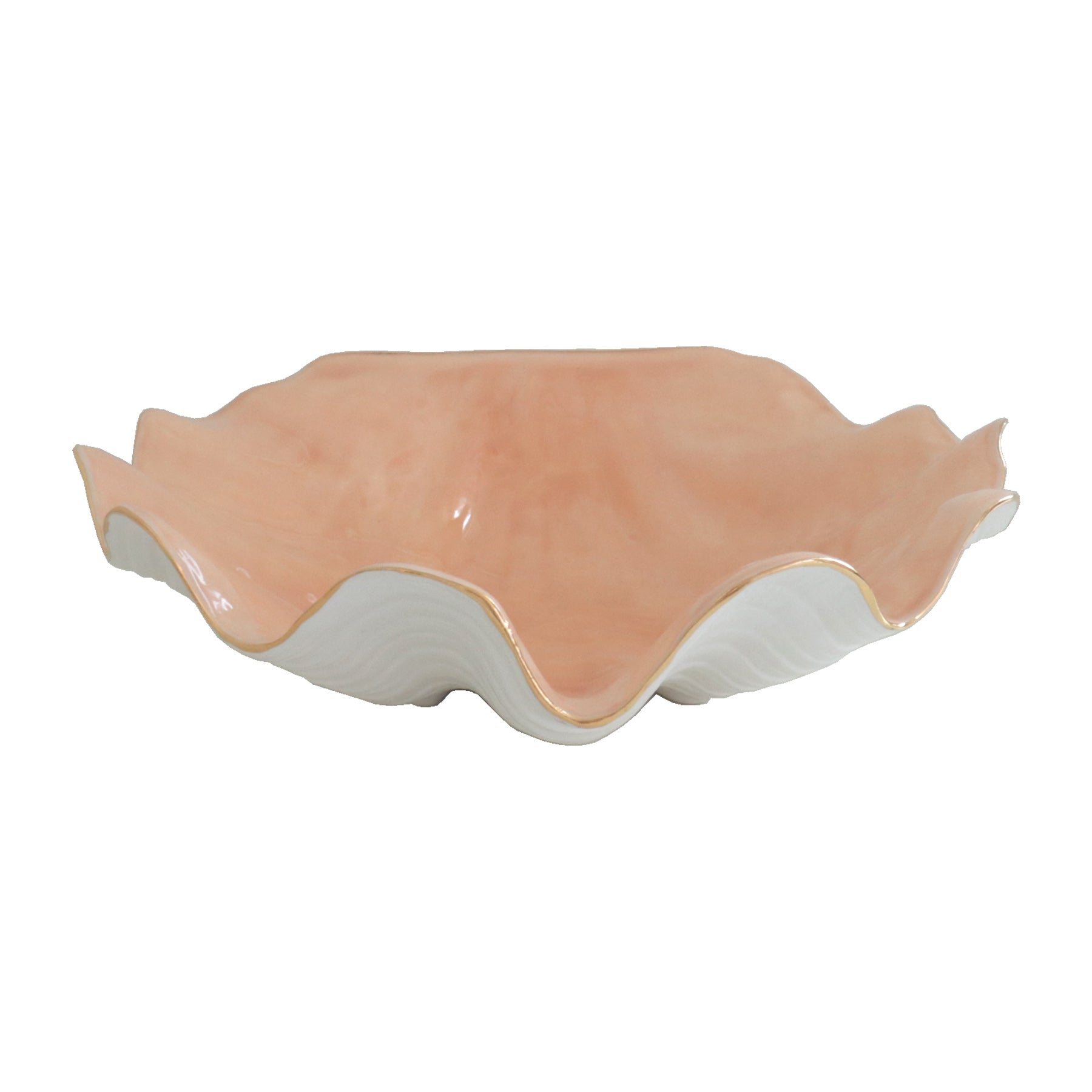 Clam Shell Bowl with 22K Gold Accent - Aware House