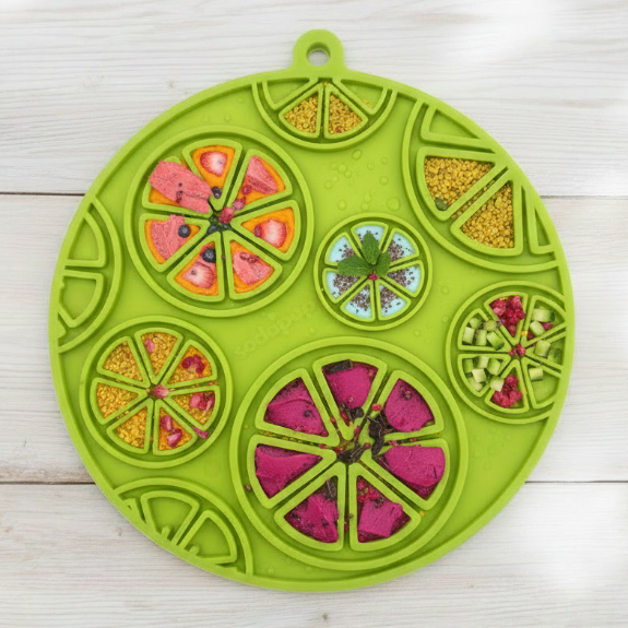 Citrus Design Lick Mat for Dogs and Cats-zoom-