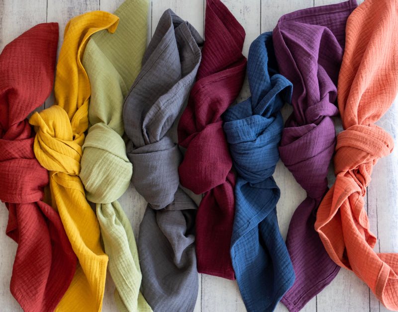 Cotton Crinkle Cloth Napkins | Set of Four-zoom-
