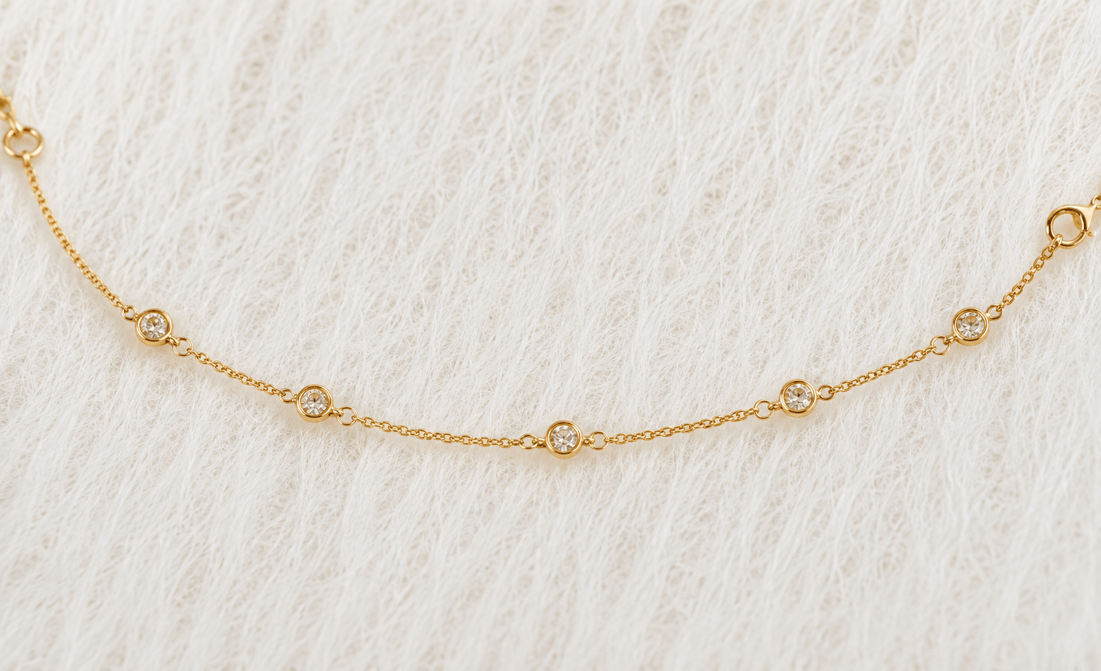 April Birthstone Crystal Bracelet | Sterling Silver & Gold Gemstone Jewelry - Aware House