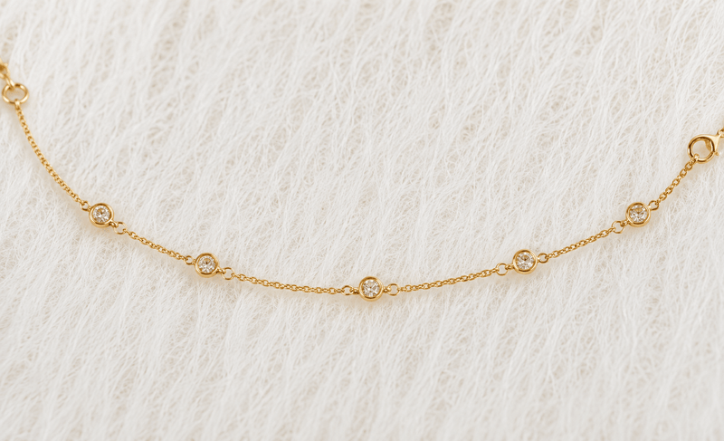 April Birthstone Crystal Bracelet | Sterling Silver & Gold Gemstone Jewelry-zoom-