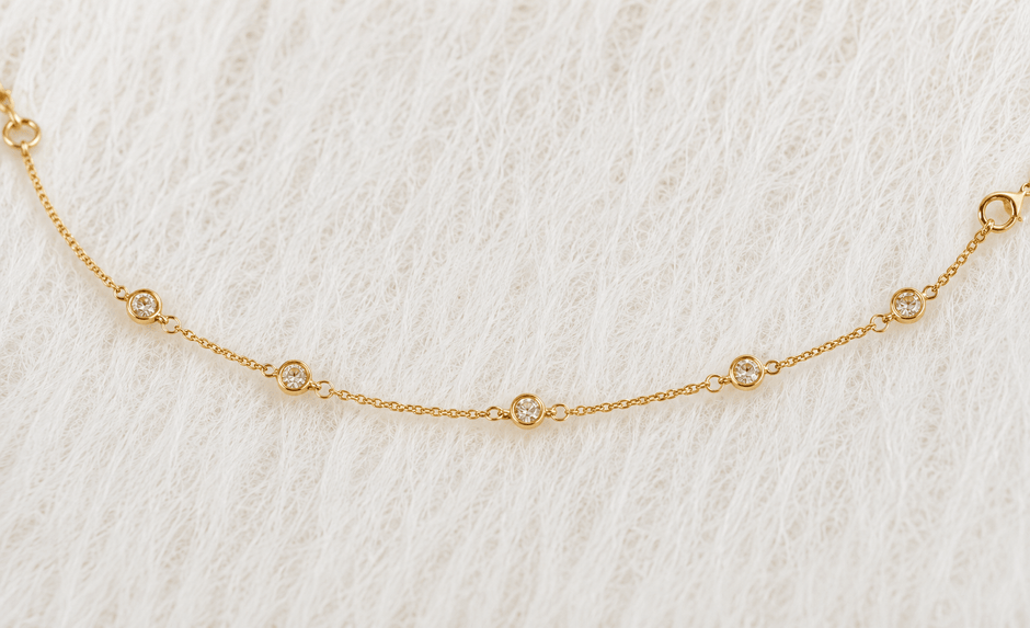 April Birthstone Crystal Bracelet | Sterling Silver & Gold Gemstone Jewelry - Aware House