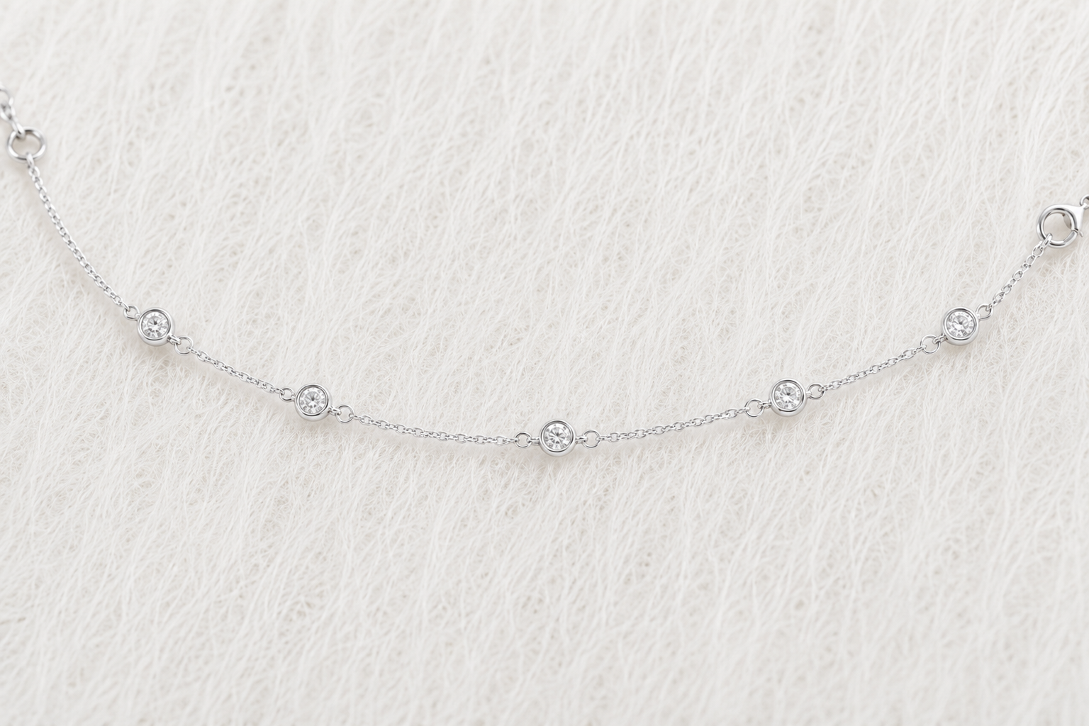 April Birthstone Crystal Bracelet | Sterling Silver & Gold Gemstone Jewelry