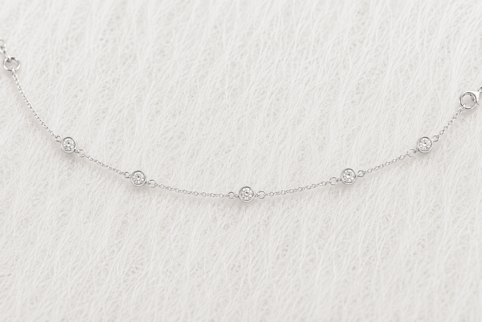 April Birthstone Crystal Bracelet | Sterling Silver & Gold Gemstone Jewelry - Aware House