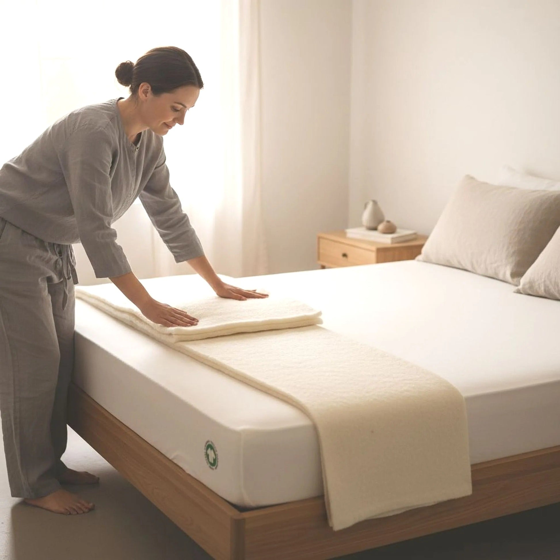 Organic Wool Mattress Protection Pad-3