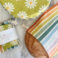 Daisy and Stripe Bread Makers Set | Bread Bag + Cover