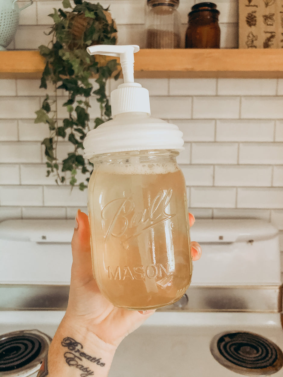 reCAP® Mason Jar Soap Dispenser Lid & Pump Cap | Regular Mouth