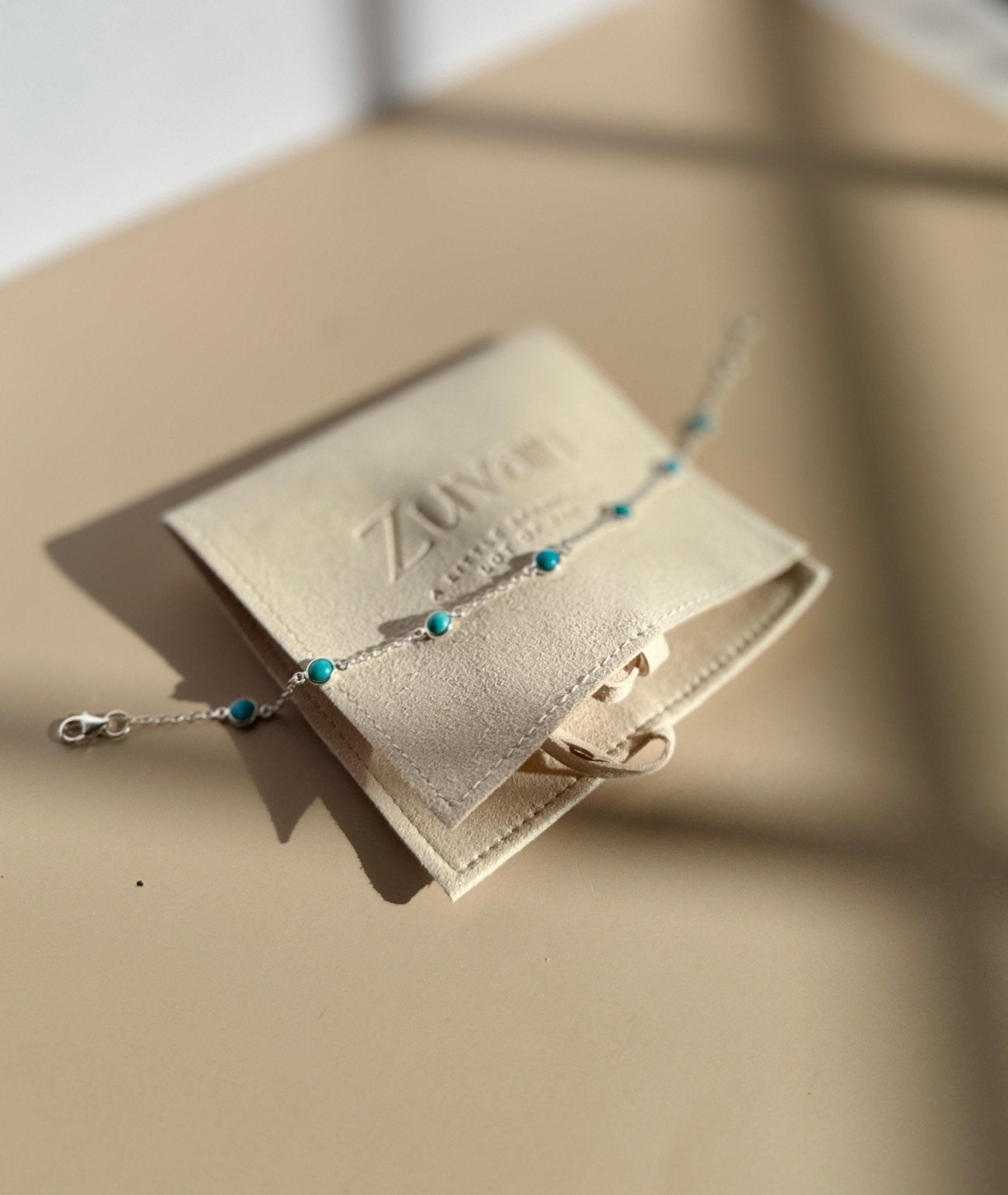 December Birthstone Turquoise Bracelet | Sterling Silver Gemstone Jewelry - Aware House