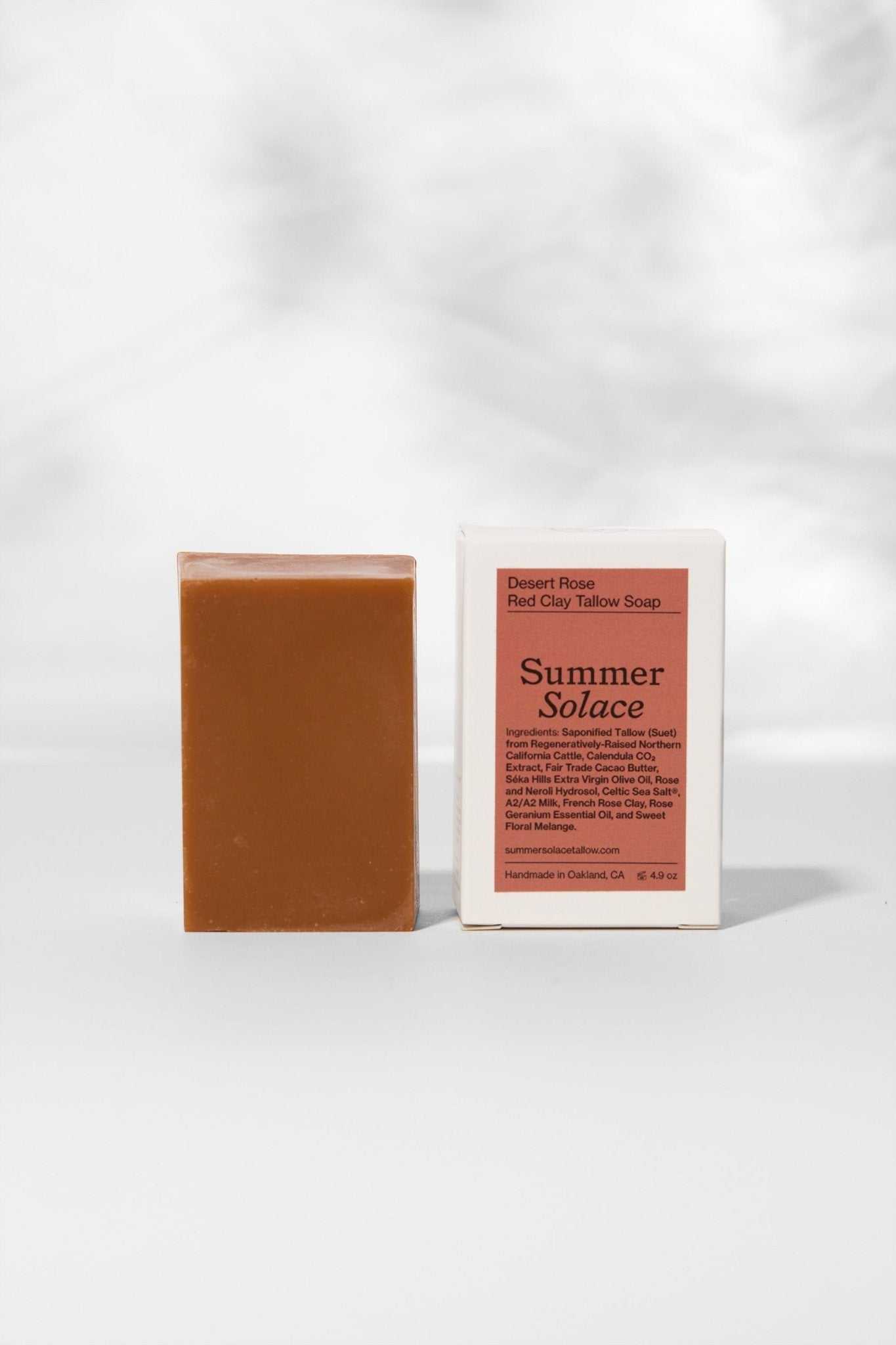 Desert Rose Red Clay Bar Soap | Floral & Cacao Butter Infused-1
