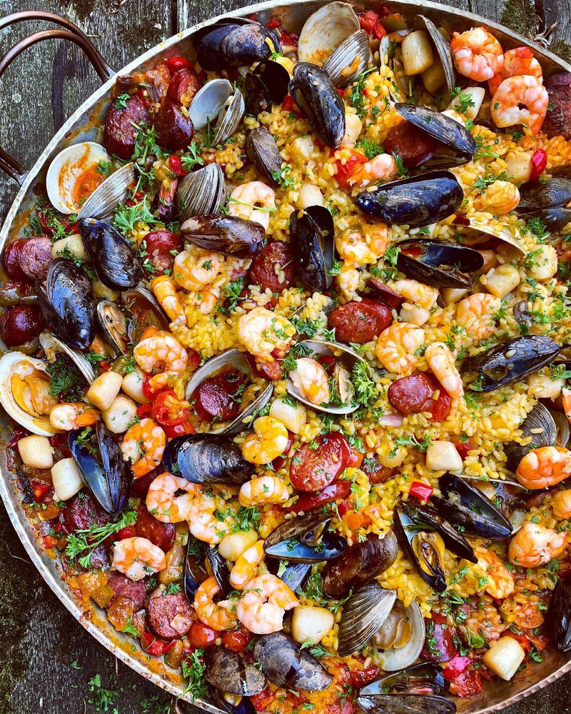 Alicante Copper Paella Pan-zoom-