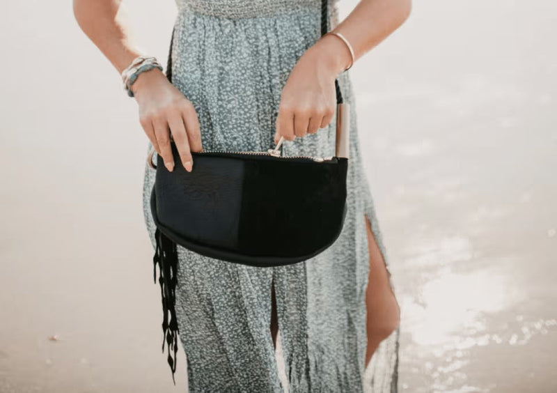 Zip Crossbody in Black Leather-zoom-