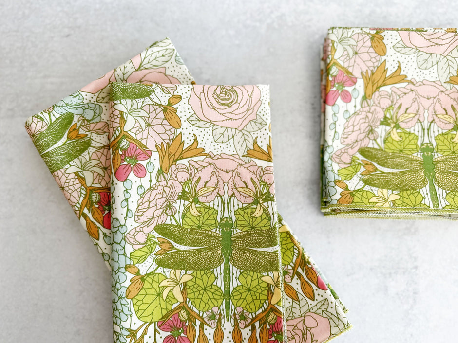 Dragonfly Cloth Napkins | Set of Four