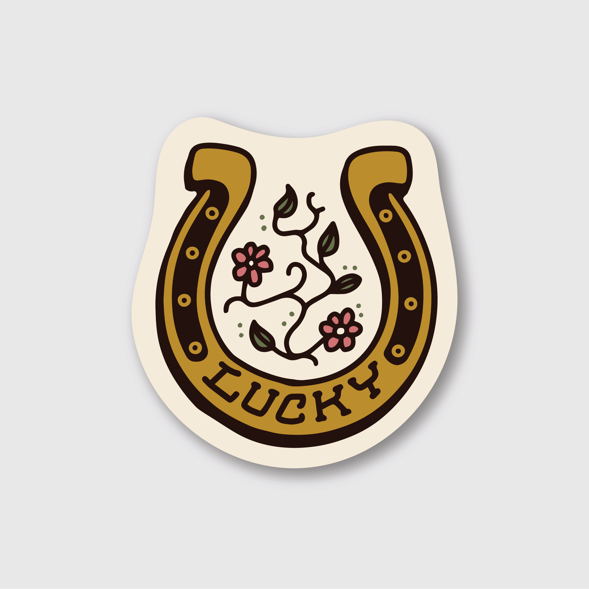 Lucky Horseshoe Sticker-zoom-1