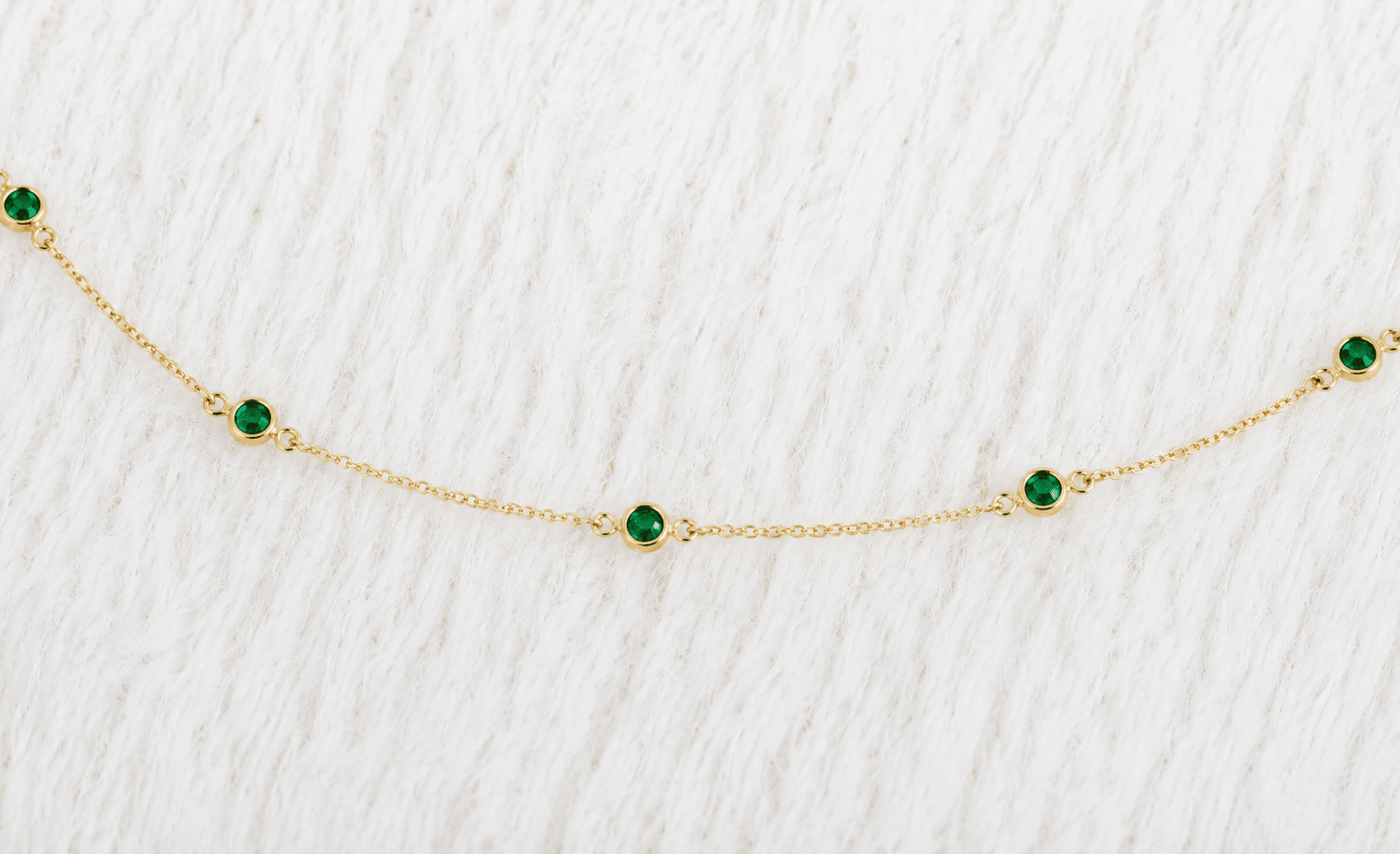 May Birthstone Emerald Bracelet | Sterling Silver & Gold Gemstone Jewelry - Aware House