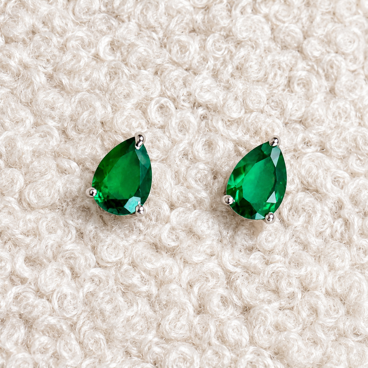 Teardrop Stud Earrings-zoom-4