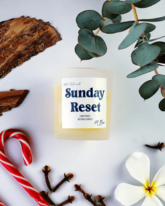 Sunday Reset Beeswax Candle - Aware House - MBur Candle Co. -