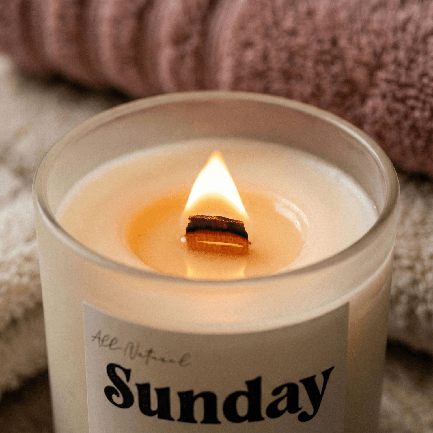 Sunday Reset Beeswax Candle - Aware House - MBur Candle Co. -