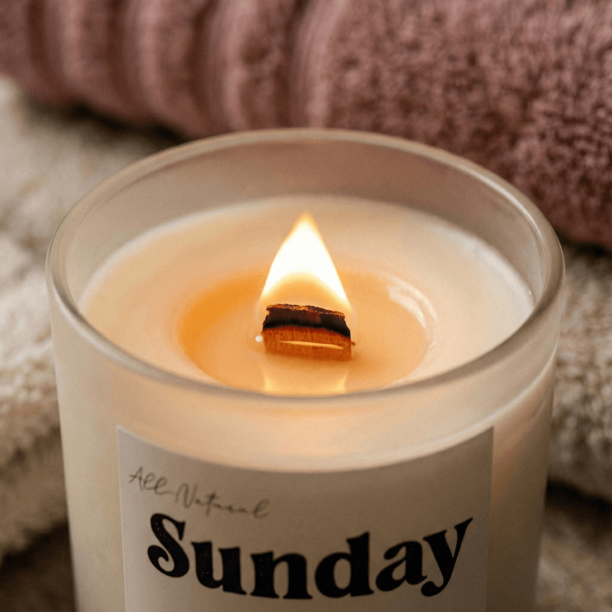 Sunday Reset Beeswax Candle - Aware House - MBur Candle Co. -