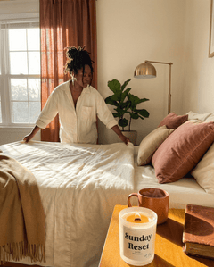 Sunday Reset Beeswax Candle - Aware House - MBur Candle Co. -