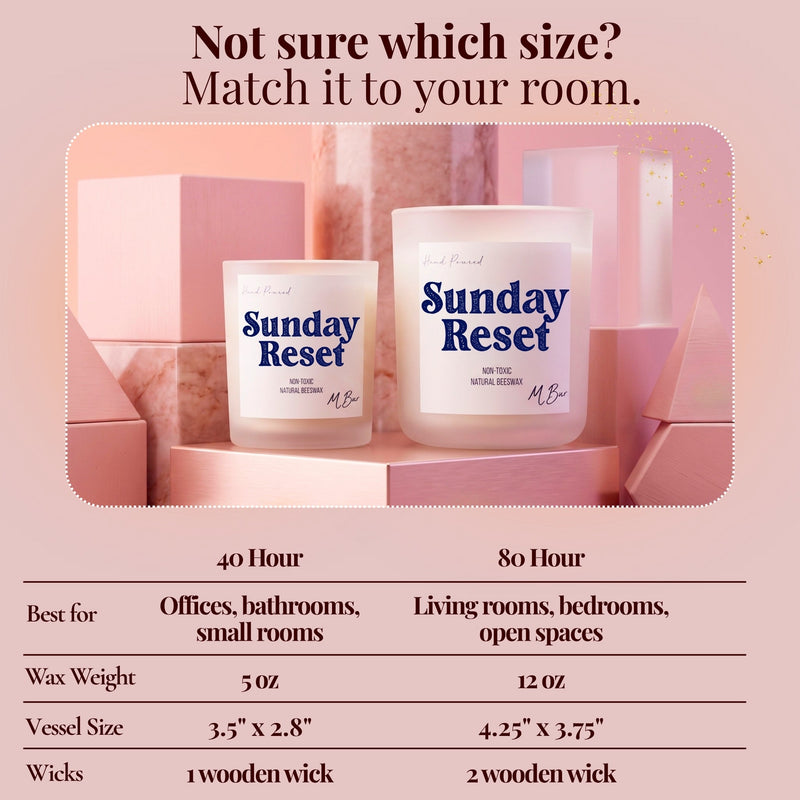 Sunday Reset Beeswax Candle-zoom-
