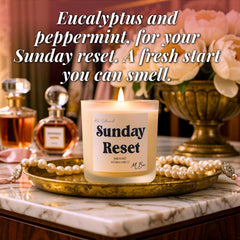 Sunday Reset Beeswax Candle - Aware House - MBur Candle Co. -
